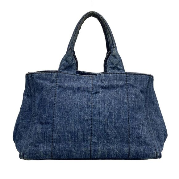 Prada Tote Canapa Navy - Picture 3 of 15